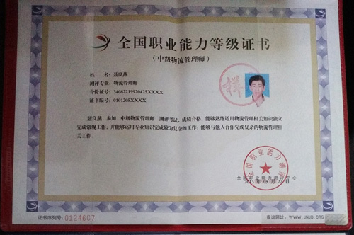职业能力证