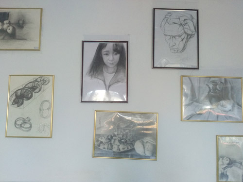 14素描作品展（部分）